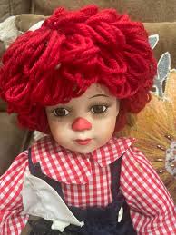 Vintage Raggedy Ann & Andy Pair of Porcelain Dolls!!