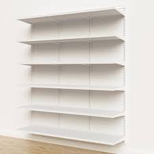 Elfa the container store get off all elfa ponents solutions and off installation at the container store s elfa sale shop the site consult with an expert in store or start designing online today. Elfa Decor 6 White Basic Shelving Units For Anywhere The Container Store