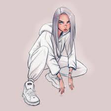 Sketch From Sony Cartoon Drawings Sketches Billie Eilish