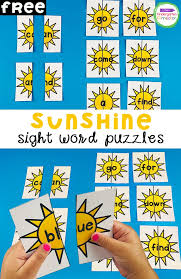 Word search puzzles can be. Free Sunshine Sight Word Puzzles The Kindergarten Connection