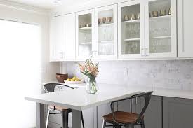 Adding glass to just one set of cabinets had the biggest impact in my kitchen. Glass Doors For Kitchen Cabinets Cabinets For Glass Inserts