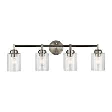 Kichler Winslow 4 Light Nickel Transitional Vanity Light Lowes Com In 2020 Bathroom Vanity Lighting Vanity Lighting Bath Light