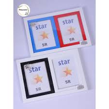 Bingkai bukan sekadar sentuhan akhir, namun juga dapat menjadi dasar desain anda. Pigura Frame Bingkai Foto Rangkai Isi 2 Foto Ukuran 5r Hitam Putih Isi Warna Warni Shopee Indonesia