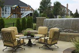 Selecting elegant yet cozy furniture adds a sense of luxury and warmth to the yard. Baker Pool Construction Outdoor Furniture