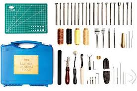 Amazon Com Leather Stamping Tools Kit 53 Pieces Leather Working Set For Tooling Sewing Stitching Leather C Stamping Tools Stitching Leather Sewing Leather
