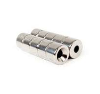 5pcs 20x10x3 Hole 4mm Neodymium Countersunk Block Magnet Heavy Duty