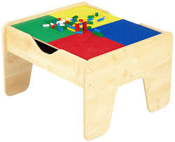 Kidkraft Lego Compatible 2 In 1 Activity Table Lego Storage Solutions Wooden Train Set Activity Table