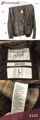 Men S Leather Brown Leather Jacket Abercrombie And Fitch Jackets Leather Jacket