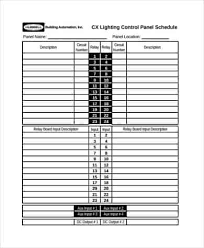 Free panel schedule template to download. 4 Panel Schedule Templates Word Excel