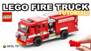 Free step by step building instructions tutorial for making a custom design legocity scale lego set 60150 alternative model dump. How To Build A Lego Fire Truck Tutorial Lego Detailed Fire Truck Build Instructions Youtube