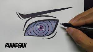 Eyes 4cmx2cm, area in the middle 5cmx2cm\r \r tools : Drawing Rinnegan Eye Step By Step Youtube