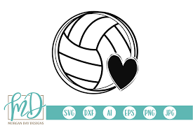 Download Volleyball Graphic By Morgan Day Designs Creative Fabrica SVG Cut Files