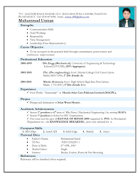 Electro Mechanical Technician Resume Sample Httpwww Mechanical Engineering Resume Examples Resume Format Download Job Resume Format Best Resume Format