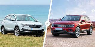 Buy online with finance or reserve for £99. Skoda Karoq Vs Vw Tiguan Which Is Best Carwow