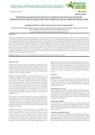 Pdf Antibiogram And Susceptibility Pattern Of Methicillin