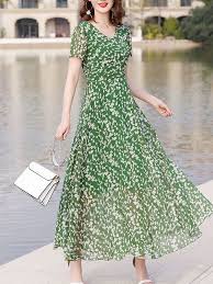 Flash Sale Floral V Neck Short Sleeves Maxi Dresses With Free Shipping Jollyhers Maxi Dress With Sleeves Maxi Dress Dresses To Wear To A Wedding