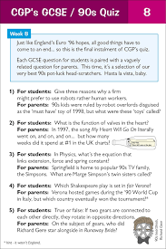You can use this swimming information to make your own swimming trivia questions. Cgp S Weekly Gcse Quiz Cgp Books