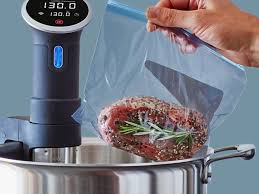French for 'under vacuum'), also known as low temperature long time (ltlt) cooking, is a method of cooking in which food is placed in a plastic pouch or a glass jar and cooked in a water bath for longer than usual cooking times. What Is Sous Vide Cooking