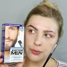 This Woman Transforms Her Eyebrows With Men 39 S Hair Dye And Whoa Dyed Hair Men Dye Eyebrows Beard Dye
