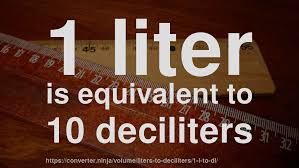 1 Liter To Dl How Much Is 1 Liter In Deciliters Convert