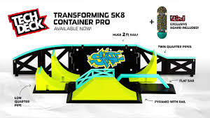 Tech deck sk8shop bonus pack plan b skateboards 2021 series. Tech Deck Transforming Sk8 Container Pro Available Now Youtube