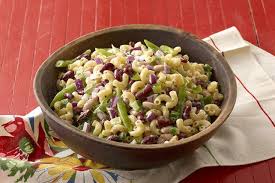 Three Bean Macaroni Salad Recipe Bean Salad Recipes Kidney Bean Salad Salad Recipes