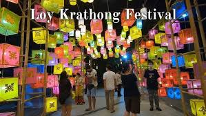 Loy Krathong Festival in Chiang Mai, Thailand