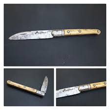 Couteau Regional Ancien Barnerias Annees 30 40 Forme Issoire Manche Os Tatouage Une Marque Deposee Des 1871 Et Qui Figure Sur De Nombreux Couteaux Issoire
