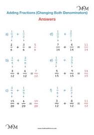 This will be your new denominator. Adding Fractions With Unlike Denominators Maths With Mum