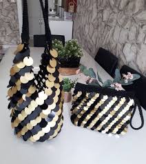 Crochet Sequin Bag Orgu Boncuklu Cantalar Orme Cantalar