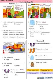 These free english lessons and activities for kids are not tracked in our lms. Get Smart Plus 3 My New House Page 46 Worksheet