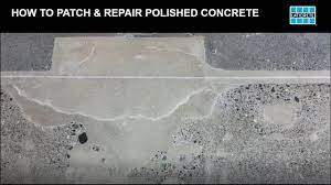 Achieving the specified level of gloss occurs through refined cuts. How To Patch And Repair Polished Concrete And Polishable Overlay Youtube