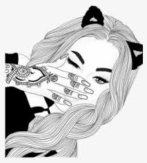 Karma Drawing Girl Tumblr Black Aesthetic Tumblr Girl Drawing Free Transparent Clipart Clipartkey | see more about drawing, art and girl. black aesthetic tumblr girl drawing