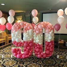 5ft All Numbers Bundle Mosaic From Balloons Templates Pdf Files Step By Step Instructions Balloon Template Number Balloons Birthday Balloon Decorations