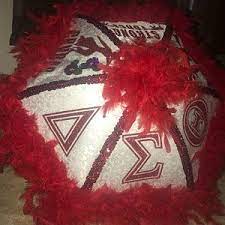 Personalized Authentic Second Line Umbrella Large Etsy Delta Sigma Theta Gifts Delta Sigma Theta Apparel Delta Sigma Theta Sorority