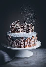 Gingerbread Village Cake Call Me Cupcake Christmas Cake Gingerbread Cake Call Me Cupcake