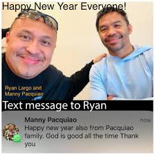 Thank you, dear friend Manny, for the New Year greetings extended to me and  my family. 🙏😊