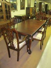 Solid Carved Mahogany Dining Table Ball Claw Feet 6 Solid Mahogany Chairs Mahogany Dining Table Dining Table Oak Dining Room Table