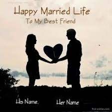 My very best wishes to you two on your wedding day, my dear friends. Happy Married Life Image For Love Wedding Marriage Happy Married Life Happy Married Life Quotes Married Life Quotes
