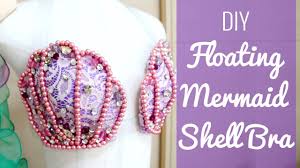 Buuttt if you're like me that don't have the body to rock them bikinis that bares a. Diy Floating Mermaid Shell Bra Top For Belly Dance Festivals Sparkly Belly