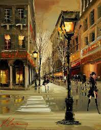 Modern Art Wall Decor Knife Cityscape By Gajoum Hd Print Oil Painting On Canvas Art Art Appreciation Art And Architecture