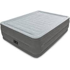 Free 2 Day Shipping Buy Intex Queen 22 Quot Durabeam High Rise Airbed Mattress With Built In Pump At Walmart Com Inflatable Bed Air Bed Mattress