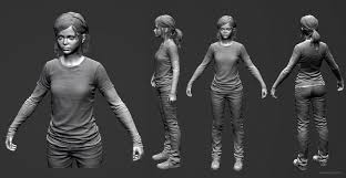 3d Girl Woman Model Full View Maya Character Modeling Character Modeling Character Design