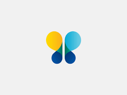 Just A Simple Butterfly Geometric Logo Design Butterfly Logo Unity Logo