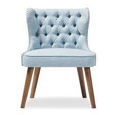 Do you think light blue accent chair looks nice? Light Blue Accent Chair With Exposed Nailhead Trim
