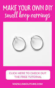 They look great smooth or hammered. How To Make Small Hoop Huggie Earrings By Linkouture
