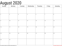 Maybe you would like to learn more about one of these? 2020 August Calendars Handy Calendars