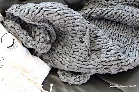 Aus Fleecedecken Gestrickt Chunky Knit Diy Im Blog Diy Stricken Stricken Handarbeit