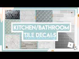 You don't have to give me credit but it would be super nice of you! Kitchen Bathroom Tile Decals Roblox Bloxburg Youtube