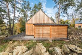 V Lesich Ceske Kanady Navrhlo Studio Labor13 Dreveny Vikendovy Dum Bernau Earch House Styles Outdoor Structures House